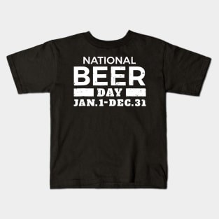 National Beer Day Joke Funny Tee Kids T-Shirt